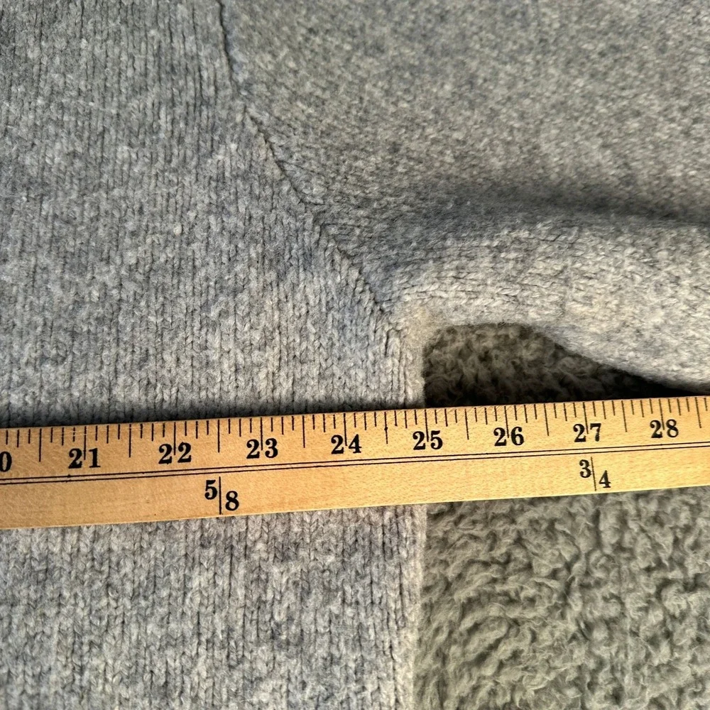 Abercrombie‎ Fitch Cardigan Mens XXL Tall Gray VNeck Button Front Pocket Knit